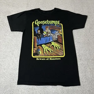 Camicia pelle d'oca uomo piccoli mostri RL Stine grafica horror film tv - Foto 1 di 8