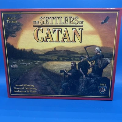 NOVO Jogo de Tabuleiro The Settlers of Catan Quarta Edição Klaus Teuber MFG3061 LACRADO - Imagem 1 de 3