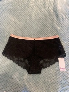 Freya Viva Lace Hipster Size M 12 14 Noir Black Lingerie NEW - Picture 1 of 12
