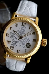 DISNEY Mickey Mouse Reloj Automático Coleccionista Retro VINTAGE Fecha Limitada - Imagen 1 de 3