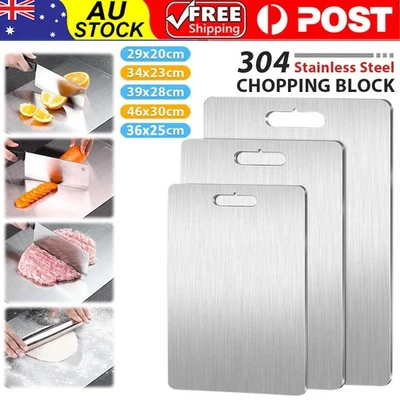 Stainless Steel Cutting Board Double Sided Thickened Chopping Boards for Kitchen - image 1 of 4
