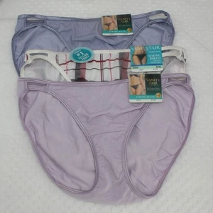 NWT set/3 VANITY FAIR ILLUMINATION STRING BIKINI 18108 ROMANCE BLUE JOY PLAID XL - Picture 1 of 4