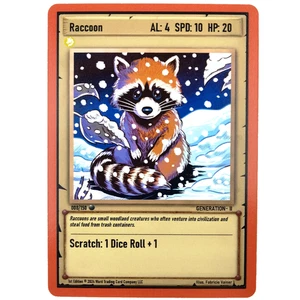 Raccoon 008/150 Common Ward TCG Trading Card Game 1st Edition Gen 2 - NM - Picture 1 of 2