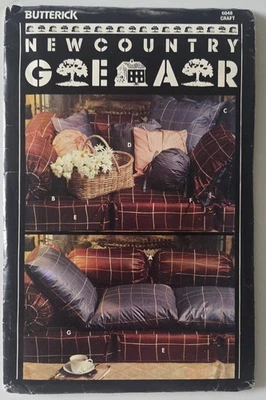 Butterick Craft Pattern 6048 Pillows Covers New Country Gear Home Decor UNCUT - Image 1 of 4