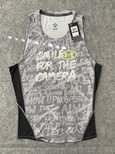 Under Armour Tank Top Mens Size XL Black Grey Alter Ego Compression New With Def - Picture 1 of 15