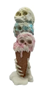 Halloween Summerween Skull Ice Cream Scoop Skeleton Hand Decor - Picture 1 of 3