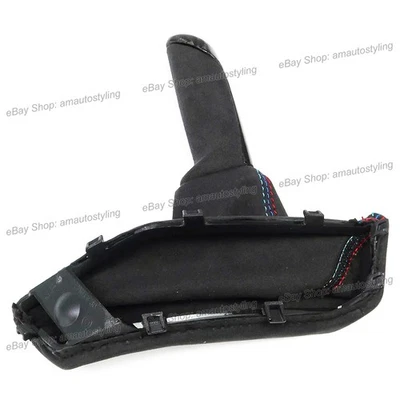 Freno de mano de fibra de carbono MP con bota Alcantara para BMW Serie 1 M135i M140i F20/F21 Foto 1 de 4
