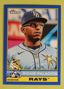 2025 Topps Heritage Richie Palacios #185 Blue Border NM - Picture 1 of 2