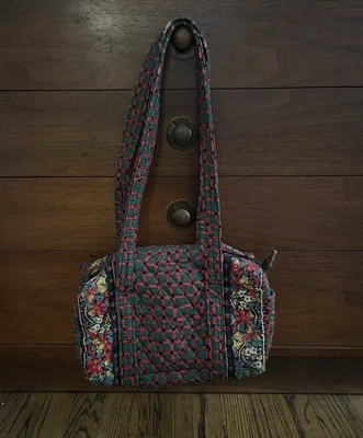 Vera Bradley duffel style Purse Retired Christmas Noel Pattern Made In Indiana - Image 1 of 4