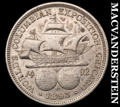 1893 Columbian Expo Commemorative Half Dollar - Scarce  Better Date  #F9108 - Image 1 of 2
