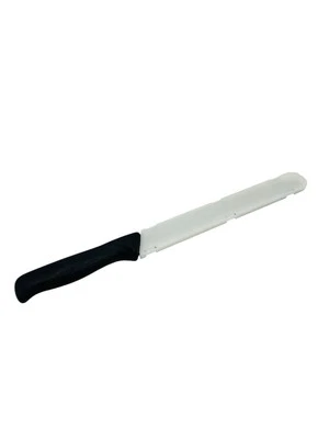 Cuchillo de pan dentado de hoja de 9 pulgadas Pampered Chef acero inoxidable #1285 con cubierta Foto 1 de 4