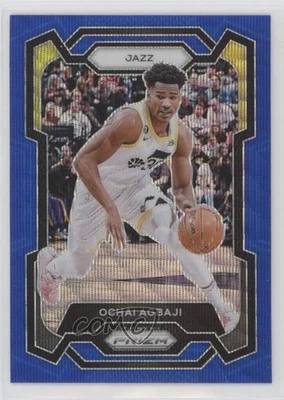 2023-24 Panini Prizm Blue Wave Prizm Ochai Agbaji #92 - Image 1 of 2