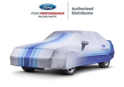 1979-1993 Mustang OEM M-19412-FG1 Ford Motorsport Indoor Car Cover Blue - Image 1 of 4