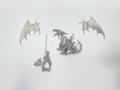 Vintage Wrath of Dragons Metal Dragon Model / Dragonnel and Lance Fellbeast - Image 1 of 4