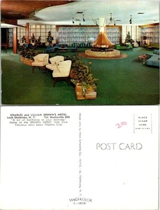 New York (NY) Loch Sheldrake Charles & Lillian Browns Hotel Vintage Postkarte - Bild 1 von 1