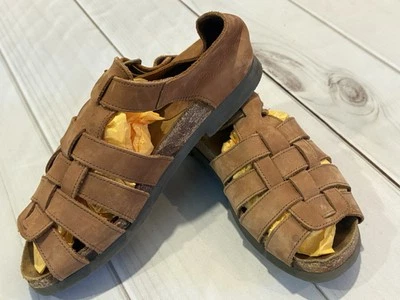 G.H. Bass & Co Brown Leather Suede Fisherman Sandals Size 8.5 - Image 1 of 4