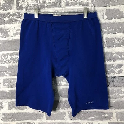 Pantalones Cortos De Compresión Bicicleta De Colección Grandes Azul Nylon Spandex Atlético Motociclista EE. UU. 90s LEER Foto 1 de 4