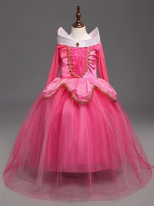 Sleeping Beauty Princess Aurora Party Dress  kids Costume Dress #2  for girls - Picture 1 of 14