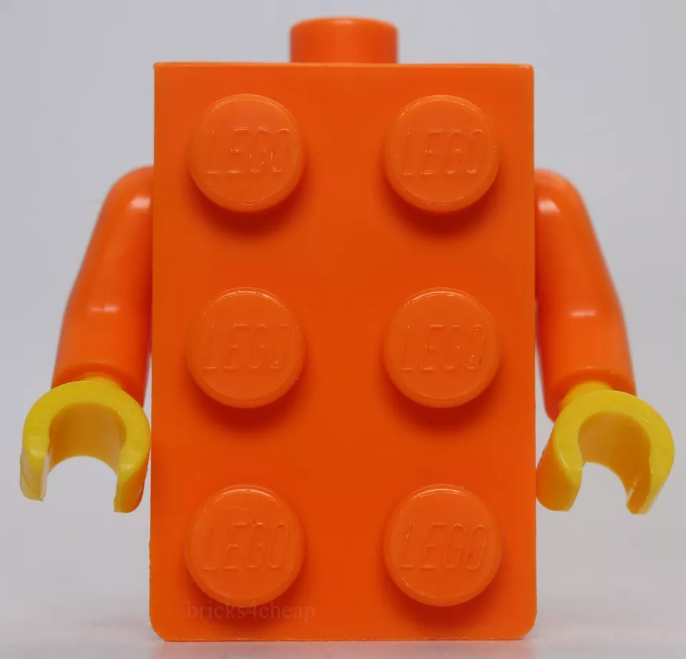 Lego Orange Minifig Costume Torso 2 x 3 Brick - Image 1 of 1