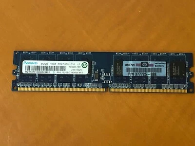 Ramaxel RML1520EG38D6W-667 512MB 1RX8 PC2-5300U-555 377725-888 Memory RAM - Image 1 of 4