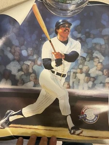 Reggie Jackson Vintage 1991 BUSCH Light BEER Poster New York Yankees 15x17 AG20 - Picture 1 of 1