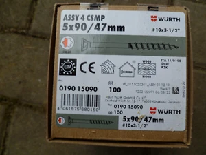 Würth Schrauben 5x90 - Bild 1 von 1