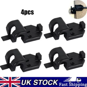 Black Sliding Table Rail Bracket Safety Catch Hook Motorhome Caravan Boat VW x4 - Picture 1 of 5
