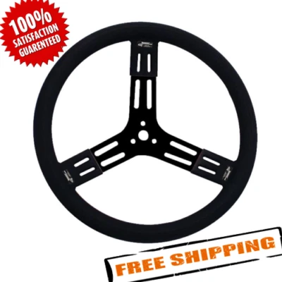 Rueda Longacre 52-56841 15" de acero negro con agarre liso Foto 1 de 3