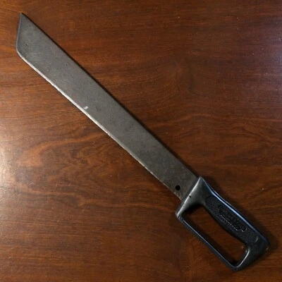 Винтажный черный мачете танто D-Guard 18 дюймов 60-е 70-е Barteaux & Sons США - Изображение 1 из 4