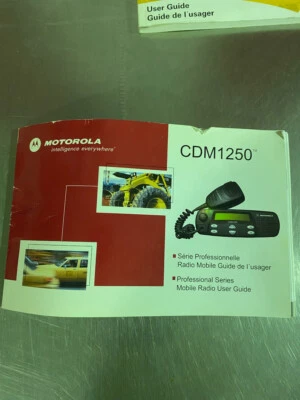 Motorola CDM1250 Mobile Radio User Guide no. 6881091C55-B - Image 1 of 3