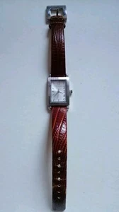 Ted Baker Genuine Leather rectangle womens TE2004 Watch. Used good condition. - Picture 1 of 6