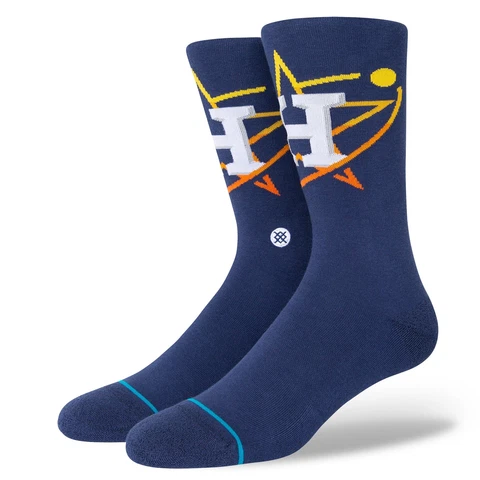 Men's Stance Navy Houston Astros 2022 City Connect Crew Socks Cover