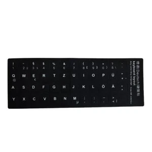 English Keyboard Sticker Letters No Reflection Quality 10 New lanz R4E5 M8U5 - Picture 1 of 12