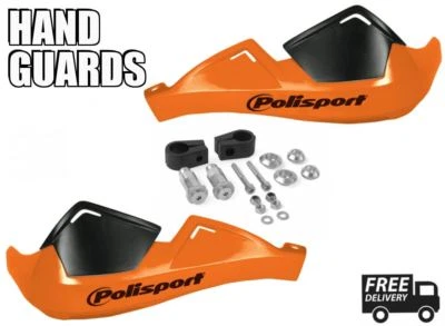 Protetores de mão laranja para motocicleta Polisport serve para Suzuki RS 175 80-82 - Imagem 1 de 4
