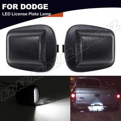 2PCS FULL LED License Plate Light For 1997-2011 Dodge Dakota Mitsubishi Raider Foto 1 de 4