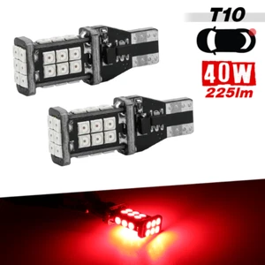 2X T10 921 LED Rojo 3er tercer tercer tercer tercer freno/montaje alto bombillas de freno - Imagen 1 de 5