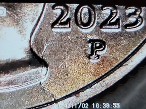 2023 P Jovita Idar Quarter ~ Die Crack Obverse Error REF#0045 - Bild 1 von 6