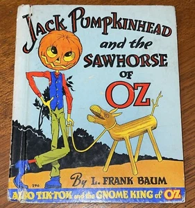 Very Rare HTF Jack Pumpkinhead and the Sawhorse of Oz By L. Frank Baum 1939 HB - Picture 1 of 14