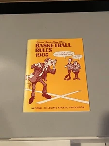 1985 Official Read-Easy Men‘s NCAA Basketball Rules Book - Picture 1 of 2
