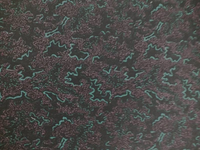 Tela de edredón de algodón vintage de 2,66 yardas Jinny Beyer negra NOCHE y DÍA RJR Foto 1 de 2