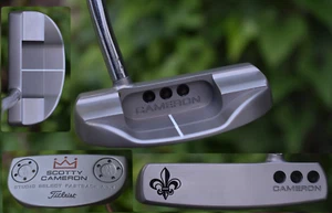 RH Custom Engraved Scotty Cameron Titleist Fastback Mallet Putter / FLEUR DE LIS - Picture 1 of 24