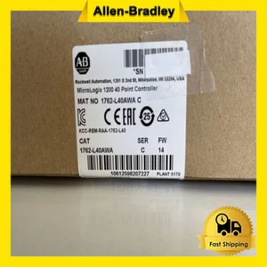 NEW PLC AB 1762-L40AWA SER C MicroLogix 1200 40 Point Controller 120/240VAC - Picture 1 of 6