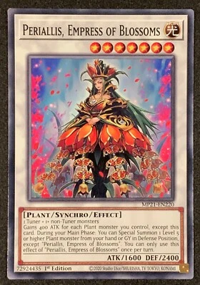 Periallis, Empress of Blossoms | MP21-EN220 | Common | 1st Edition | YuGiOh - Image 1 of 3