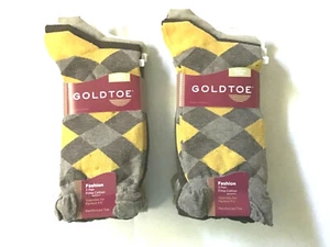 Gold Toe Socks Women's Lot 6 Light Tans Argyle Shoe Size 6 to 9-NEW-$32.000 - Picture 1 of 2