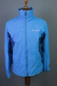 Columbia Blue Omni Tech Waterproof Breathable Hiking Jacket Size M - Picture 1 of 16