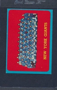 1963 Topps #060 New York Giants Team EX *58 - Picture 1 of 1