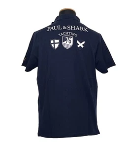 Paul&Shark Yachting Polo Hombre Manga Corta Algodón Orgánico Marino Oscuro Azul - Imagen 1 de 14