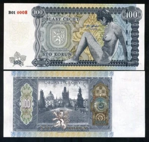 Bohemia, 100 Korun, Private Issue, 2019, Limited Issue of 1000 pcs Allegory F - Picture 1 of 6