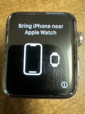 Apple Watch Series 3 42mm Stainless Steel GPS+Cellular (read description) - Image 1 of 4