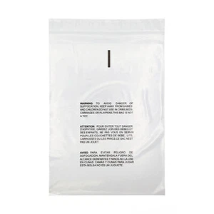 1000 9x12 Self Seal Suffocation Warning Clear Poly Bags 1.5 Mil Free Shipping - Picture 1 of 4